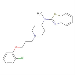 104606-40-8  2-Benzothiazolamine,N-[1-[3-(2-chlorophenoxy)propyl]-4-piperidinyl]-N-methyl-