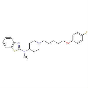 104606-42-0  2-Benzothiazolamine,N-[1-[5-(4-fluorophenoxy)pentyl]-4-piperidinyl]-N-methyl-