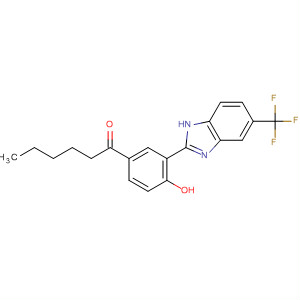 104619-95-6  1-Hexanone,1-[4-hydroxy-3-[5-(trifluoromethyl)-1H-benzimidazol-2-yl]phenyl]-