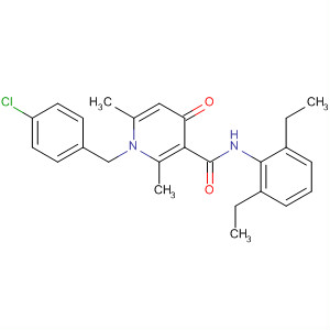 104734-51-2  3-Pyridinecarboxamide,1-[(4-chlorophenyl)methyl]-N-(2,6-diethylphenyl)-1,4-dihydro-2,6-dimethyl-4-oxo-