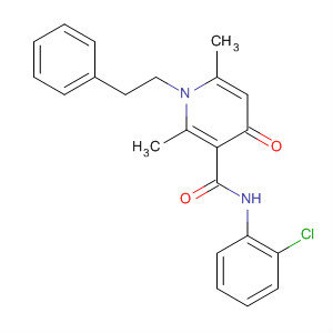 104735-63-9 3-Pyridinecarboxamide,N-(2-chlorophenyl)-1,4-dihydro-2,6-dimethyl-4-oxo-1-(2-phenylethyl)-