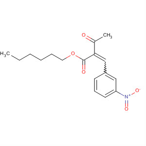 104990-23-0  Butanoic acid, 2-[(3-nitrophenyl)methylene]-3-oxo-, hexyl ester