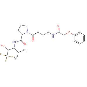 105108-93-8  2-Pyrrolidinecarboxamide,1-[1-oxo-4-[(phenoxyacetyl)amino]butyl]-N-[3,3,3-trifluoro-2-hydroxy-1-(1-methylethyl)propyl]-