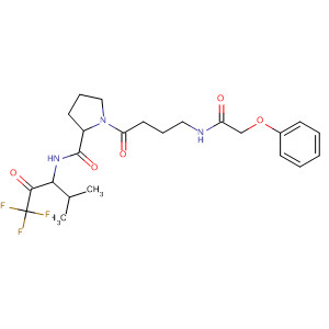 105108-94-9  2-Pyrrolidinecarboxamide,1-[1-oxo-4-[(phenoxyacetyl)amino]butyl]-N-[3,3,3-trifluoro-1-(1-methylethyl)-2-oxopropyl]-