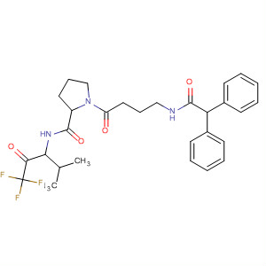 105109-03-3  2-Pyrrolidinecarboxamide,1-[4-[(diphenylacetyl)amino]-1-oxobutyl]-N-[3,3,3-trifluoro-1-(1-methylethyl)-2-oxopropyl]-