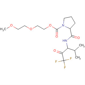 105109-05-5  1-Pyrrolidinecarboxylic acid,2-[[[3,3,3-trifluoro-1-(1-methylethyl)-2-oxopropyl]amino]carbonyl]-,2-(2-methoxyethoxy)ethyl ester