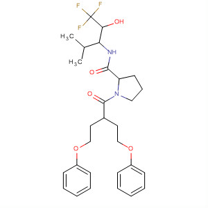 105109-14-6  2-Pyrrolidinecarboxamide,1-[1-oxo-4-phenoxy-2-(2-phenoxyethyl)butyl]-N-[3,3,3-trifluoro-2-hydroxy-1-(1-methylethyl)propyl]-