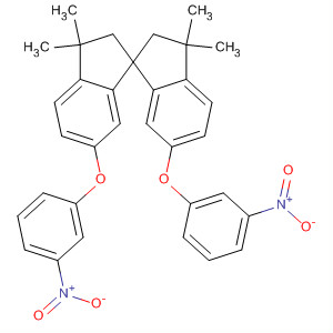 105112-88-7  1,1'-Spirobi[1H-indene],2,2',3,3'-tetrahydro-3,3,3',3'-tetramethyl-6,6'-bis(3-nitrophenoxy)-