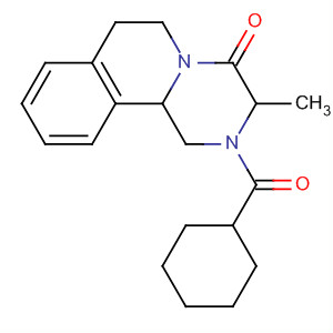 105279-79-6  4H-Pyrazino[2,1-a]isoquinolin-4-one,2-(cyclohexylcarbonyl)-1,2,3,6,7,11b-hexahydro-3-methyl-