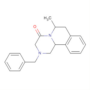 105279-86-5  4H-Pyrazino[2,1-a]isoquinolin-4-one,1,2,3,6,7,11b-hexahydro-6-methyl-2-(phenylmethyl)-