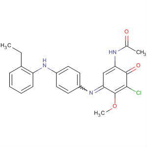 105296-75-1  Acetamide,N-[5-chloro-3-[[4-(ethylphenylamino)phenyl]imino]-4-methoxy-6-oxo-1,4-cyclohexadien-1-yl]-