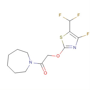 105315-08-0  1H-Azepine,1-[[[5-(difluoromethyl)-4-fluoro-2-thiazolyl]oxy]acetyl]hexahydro-