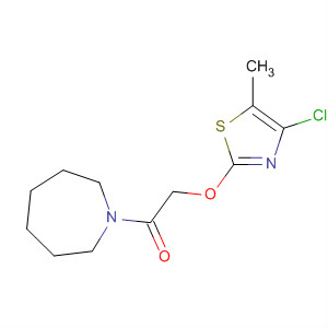 105315-09-1  1H-Azepine, 1-[[(4-chloro-5-methyl-2-thiazolyl)oxy]acetyl]hexahydro-