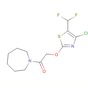 105315-18-2  1H-Azepine,1-[[[4-chloro-5-(difluoromethyl)-2-thiazolyl]oxy]acetyl]hexahydro-
