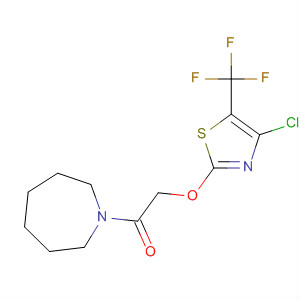 105315-23-9  1H-Azepine,1-[[[4-chloro-5-(trifluoromethyl)-2-thiazolyl]oxy]acetyl]hexahydro-