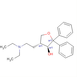 105401-18-1  3-Furanol, 4-[2-(diethylamino)ethyl]tetrahydro-2,2-diphenyl-, trans-