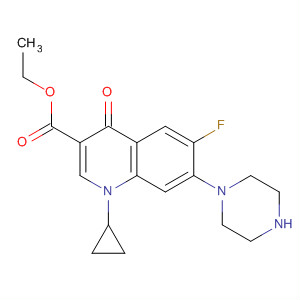 105404-65-7  3-Quinolinecarboxylic acid,1-cyclopropyl-6-fluoro-1,4-dihydro-4-oxo-7-(1-piperazinyl)-, ethyl ester
