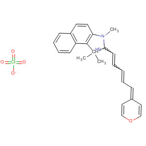 105434-45-5  1H-Benz[e]indolium,1,1,3-trimethyl-2-[5-(4H-pyran-4-ylidene)-1,3-pentadienyl]-, perchlorate