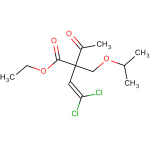 105442-56-6  3-Butenoic acid, 2-acetyl-4,4-dichloro-2-[(1-methylethoxy)methyl]-, ethylester