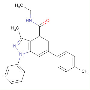 105509-33-9  1H-Indazole-4-carboxamide,N-ethyl-4,5-dihydro-3-methyl-6-(4-methylphenyl)-1-phenyl-