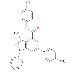 105509-36-2  1H-Indazole-4-carboxamide,4,5-dihydro-3-methyl-N,6-bis(4-methylphenyl)-1-phenyl-