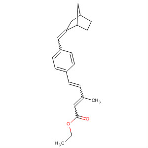105534-37-0  2,4-Pentadienoic acid,5-[4-(bicyclo[2.2.1]hept-2-ylidenemethyl)phenyl]-3-methyl-, ethyl ester
