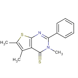 105544-17-0  Thieno[2,3-d]pyrimidine-4(3H)-thione, 3,5,6-trimethyl-2-phenyl-