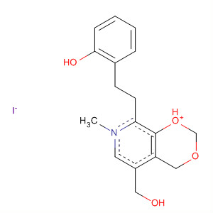 105551-24-4  4H-1,3-Dioxino[4,5-c]pyridinium,5-(hydroxymethyl)-8-[2-(2-hydroxyphenyl)ethyl]-7-methyl-, iodide