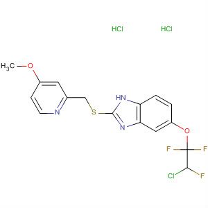 105552-37-2  1H-Benzimidazole,5-(2-chloro-1,1,2-trifluoroethoxy)-2-[[(4-methoxy-2-pyridinyl)methyl]thio]-,dihydrochloride