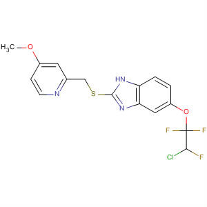 105552-41-8  1H-Benzimidazole,5-(2-chloro-1,1,2-trifluoroethoxy)-2-[[(4-methoxy-2-pyridinyl)methyl]thio]-