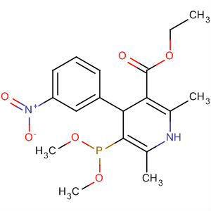 102065-36-1  3-Pyridinecarboxylic acid,5-(dimethoxyphosphinyl)-1,4-dihydro-2,6-dimethyl-4-(3-nitrophenyl)-,ethyl ester 102065-36-1  3-Pyridinecarboxylic acid,5-(dimethoxyphosphinyl)-1,4-dihydro-2,6-dimethyl-4-(3-nitrophenyl)-,ethyl ester