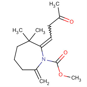 102668-61-1  1H-Azepine-1-carboxylic acid,hexahydro-3,3-dimethyl-7-methylene-2-(3-oxobutylidene)-, methyl ester