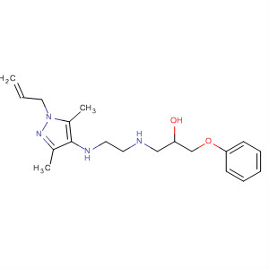 102716-80-3  2-Propanol,1-[[2-[[3,5-dimethyl-1-(2-propenyl)-1H-pyrazol-4-yl]amino]ethyl]amino]-3-phenoxy-