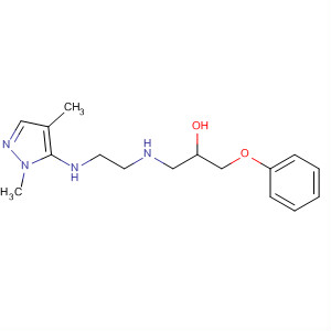 102716-83-6  2-Propanol,1-[[2-[(1,4-dimethyl-1H-pyrazol-5-yl)amino]ethyl]amino]-3-phenoxy-