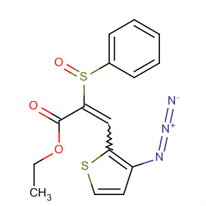 102820-42-8  2-Propenoic acid, 3-(3-azido-2-thienyl)-2-(phenylsulfinyl)-, ethyl ester