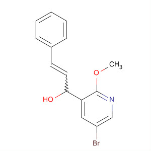 102830-77-3  3-Pyridinemethanol, 5-bromo-2-methoxy-a-(2-phenylethenyl)-, (E)-