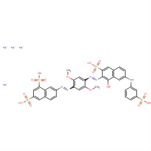 102969-66-4  1,3-Naphthalenedisulfonic acid,7-[[4-[[1-hydroxy-3-sulfo-7-[(3-sulfophenyl)amino]-2-naphthalenyl]azo]-2,5-dimethoxyphenyl]azo]-, tetrasodium salt