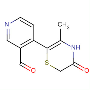 103807-26-7  3-Pyridinecarboxaldehyde,4-(3,4-dihydro-5-methyl-3-oxo-2H-1,4-thiazin-6-yl)-