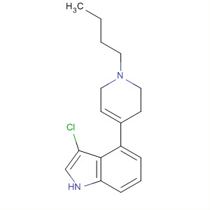 103828-28-0  1H-Indole, 4-(1-butyl-1,2,3,6-tetrahydro-4-pyridinyl)-3-chloro-