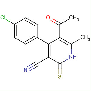 103868-29-7  3-Pyridinecarbonitrile,5-acetyl-4-(4-chlorophenyl)-1,2-dihydro-6-methyl-2-thioxo-