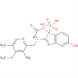 103877-03-8  1H-Benzimidazol-5-ol,2-[[(4-methoxy-3,5-dimethyl-2-pyridinyl)methyl]thio]-, hydrogen sulfate(ester)