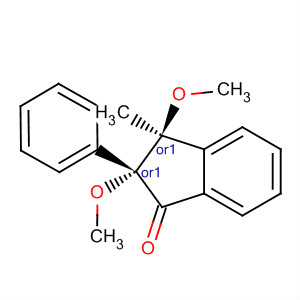 104024-64-8  1H-Inden-1-one, 2,3-dihydro-2,3-dimethoxy-3-methyl-2-phenyl-, trans-