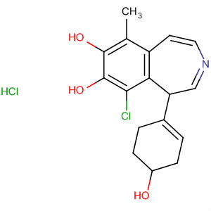 104113-93-1  1H-3-Benzazepine-7,8-diol,9-chloro-2,3,4,5-tetrahydro-1-(4-hydroxyphenyl)-6-methyl-,hydrochloride