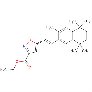 104192-10-1  3-Isoxazolecarboxylic acid,5-[2-(5,6,7,8-tetrahydro-3,5,5,8,8-pentamethyl-2-naphthalenyl)ethenyl]-,ethyl ester, (E)-