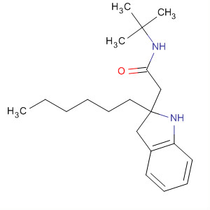 104196-94-3  1H-Indole-2-acetamide, N-(1,1-dimethylethyl)-a-hexyl-