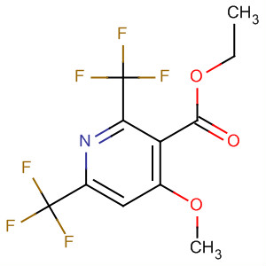 104231-93-8  3-Pyridinecarboxylic acid, 4-methoxy-2,6-bis(trifluoromethyl)-, ethylester