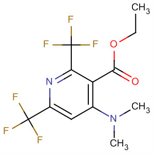 104232-16-8  3-Pyridinecarboxylic acid, 4-(dimethylamino)-2,6-bis(trifluoromethyl)-,ethyl ester 104232-16-8  3-Pyridinecarboxylic acid, 4-(dimethylamino)-2,6-bis(trifluoromethyl)-,ethyl ester