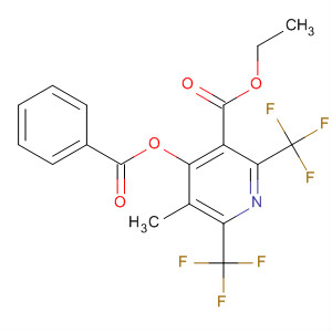 104232-29-3  3-Pyridinecarboxylic acid,4-(benzoyloxy)-5-methyl-2,6-bis(trifluoromethyl)-, ethyl ester 104232-29-3  3-Pyridinecarboxylic acid,4-(benzoyloxy)-5-methyl-2,6-bis(trifluoromethyl)-, ethyl ester