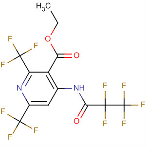 104232-74-8  3-Pyridinecarboxylic acid,4-[(2,2,3,3,3-pentafluoro-1-oxopropyl)amino]-2,6-bis(trifluoromethyl)-,ethyl ester