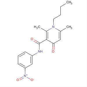 104237-94-7  3-Pyridinecarboxamide,1-butyl-1,4-dihydro-2,6-dimethyl-N-(3-nitrophenyl)-4-oxo- 104237-94-7  3-Pyridinecarboxamide,1-butyl-1,4-dihydro-2,6-dimethyl-N-(3-nitrophenyl)-4-oxo-